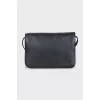 Rectangular leather crossbody bag