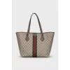 Ophidia tote bag with the brand logo