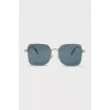 Blue sunglasses with rhinestones