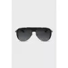 Black sunglasses with animal print