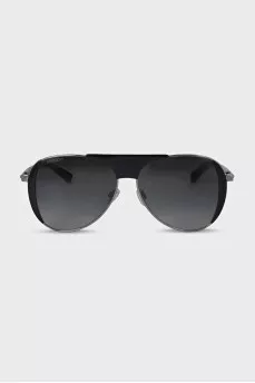 Black sunglasses with animal print