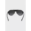 Black sunglasses with animal print