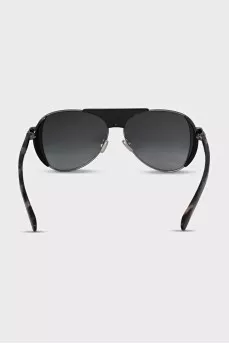 Black sunglasses with animal print