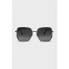 Geometric sunglasses with decoration