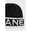 Cashmere hat with logo