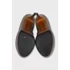 Patent leather grey shoes
