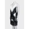 Cocktail dress with earrings and fringe