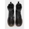 Shoes on lacing and lightning with buckle