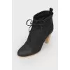 Slip-on boots with heels