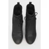 Slip-on boots with heels