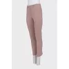 Штани з дрібним геометричним принтом
