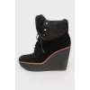 High wedding boots