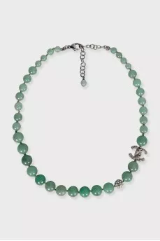 Green necklace and bracelet set