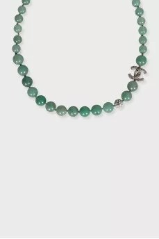 Green necklace and bracelet set