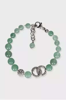 Green necklace and bracelet set
