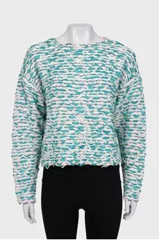 Textured oversized jumper