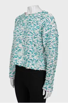Textured oversized jumper