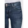 Blue skinny fit low rise jeans