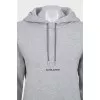 Gray hoodie with logo