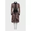 Animal print button-down dress