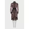 Animal print button-down dress