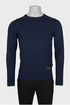 Men's blue jumper