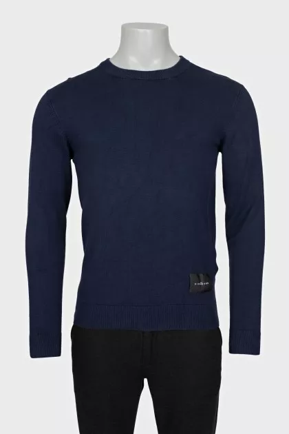 Men's blue jumper