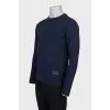 Men's blue jumper