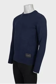Men's blue jumper