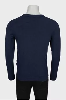 Men's blue jumper