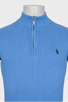 Чоловічий блакитний пуловер classic fit