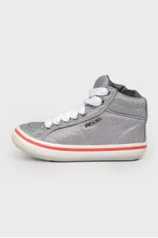 Children's sneakers with side zipper