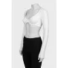 White top with tag
