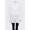 Loose blouse with ties