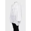 Loose blouse with ties