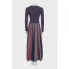 Fitted printed maxi dress