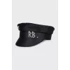 Black cap with rhinestones