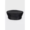 Black cap with rhinestones