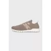 Men's textile sneakers with logo