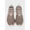 Men's textile sneakers with logo