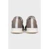 Men's textile sneakers with logo