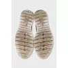 Men's textile sneakers with logo