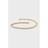 Yellow gold bracelet with diamonds