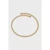 Yellow gold bracelet with diamonds