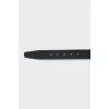 Black belt with silver logo