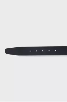 Black belt with silver logo