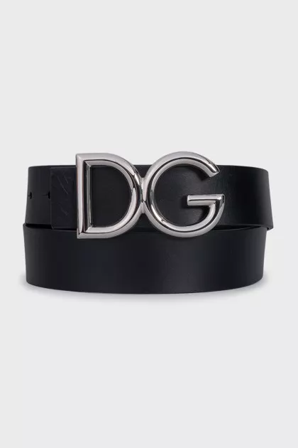 Black belt with silver logo