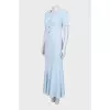Gold-tone button maxi dress with tag