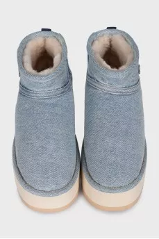 Denim Ugg boots with tag