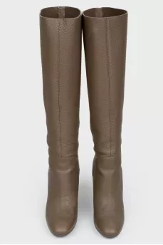 High wedge boots